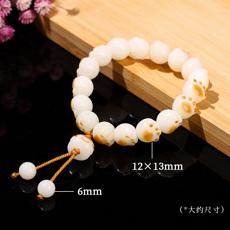 Serenemyst Handmade Bodhi Root Cat Claw Lucky Bracelet