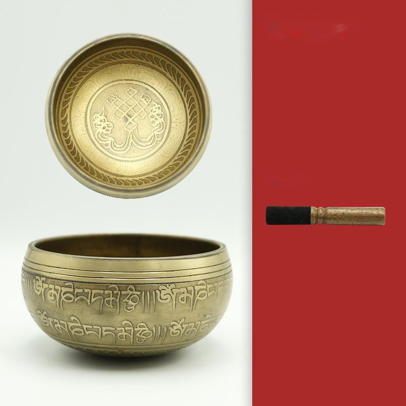 Serenemyst Handmade Tibetan Copper Singing Bowl for Meditation and Healing