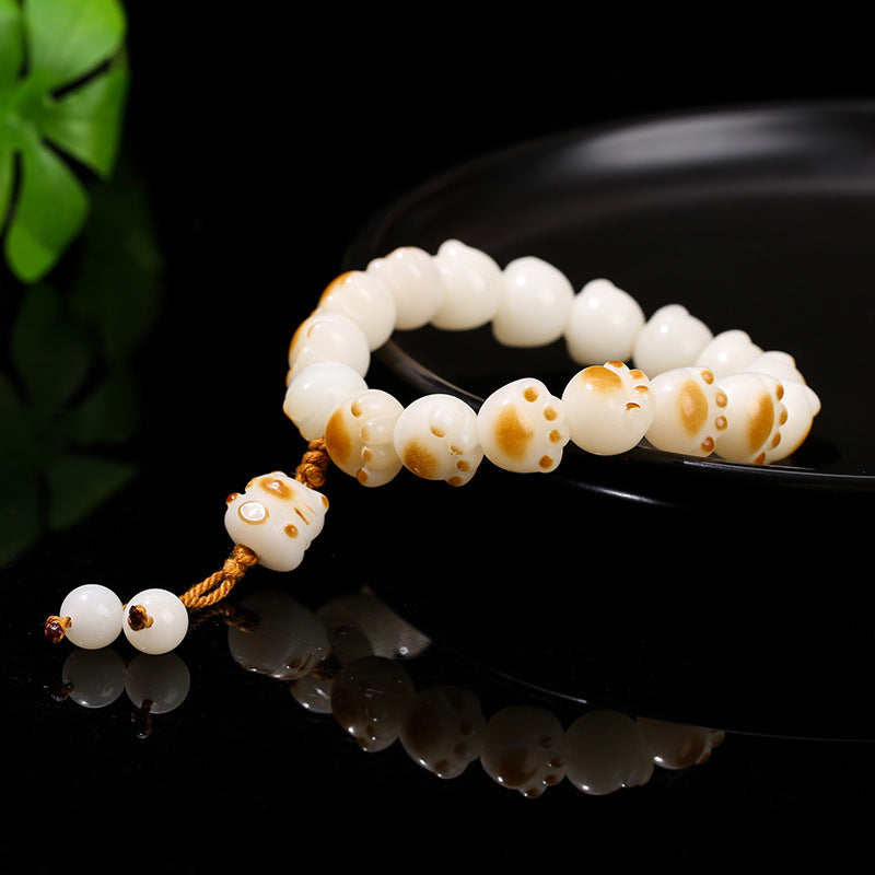 Serenemyst Handmade Bodhi Root Cat Claw Lucky Bracelet