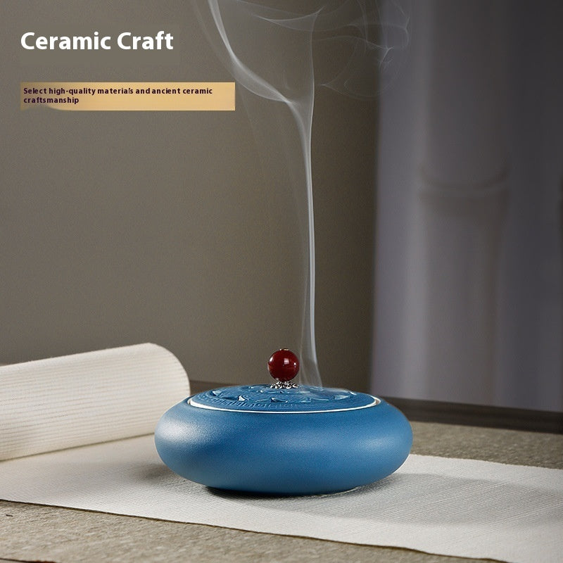 Serenemyst Lotus Heart Ceramic Incense Burner