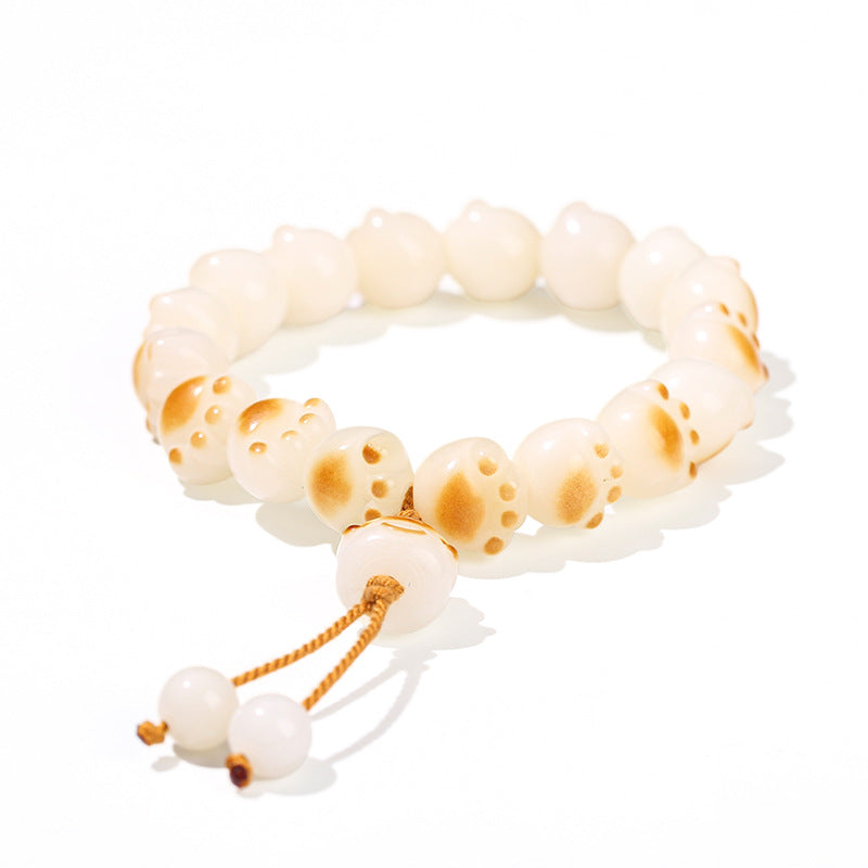 Serenemyst Handmade Bodhi Root Cat Claw Lucky Bracelet