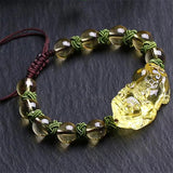 Serenemyst Natural Citrine Pixiu Healing Energy Bracelet