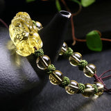 Serenemyst Natural Citrine Pixiu Healing Energy Bracelet