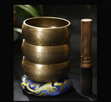Serenemyst Handmade Tibetan Copper Singing Bowl for Meditation and Healing