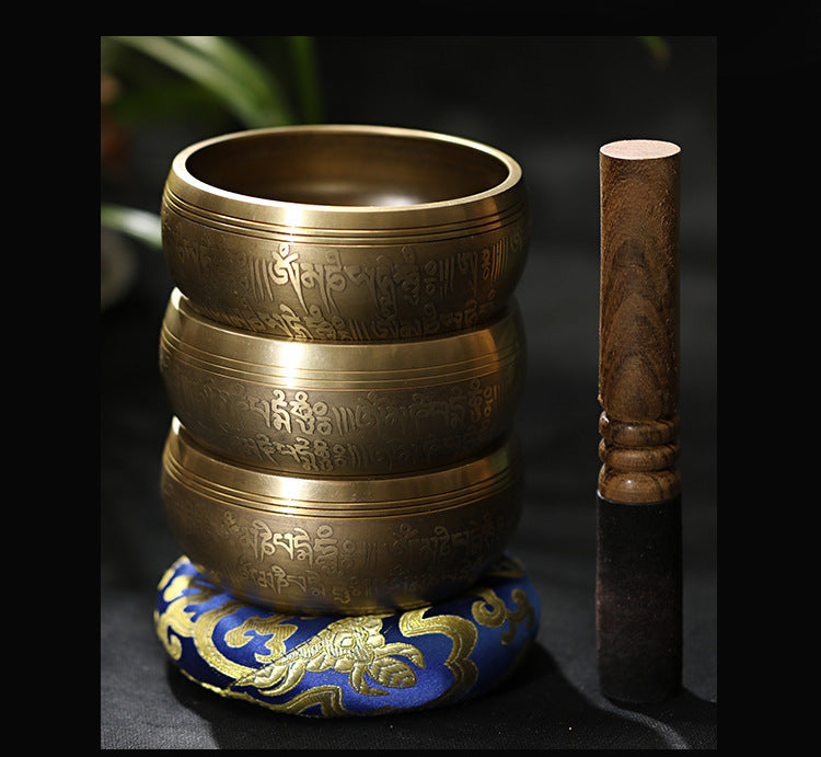 Serenemyst Handmade Tibetan Copper Singing Bowl for Meditation and Healing