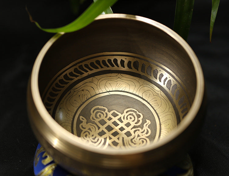 Serenemyst Handmade Tibetan Copper Singing Bowl for Meditation and Healing