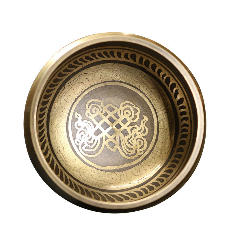 Serenemyst Handmade Tibetan Copper Singing Bowl for Meditation and Healing