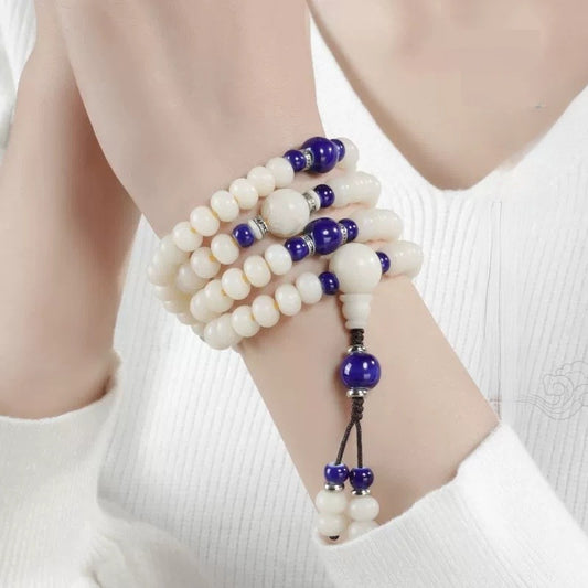 Serenemyst 108 Bodhi Seed Beads Harmony Mala Necklace Bracelet