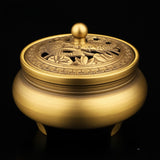 Serenemyst Pure Copper Double Koi Fish Meditation Healing Incense Burner