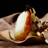 Serenemyst Natural Hetian Original Jade Purity Pendant Necklace