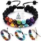 Serenemyst Selected Colorful Gemstone Combination Energy Bracelet