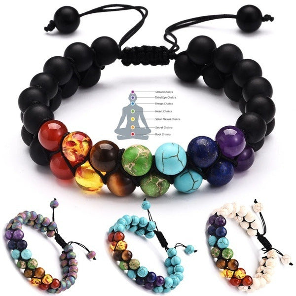 Serenemyst Selected Colorful Gemstone Combination Energy Bracelet