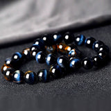 Serenemyst Natural Tiger Eye Stone Luck Confidence Bracelet