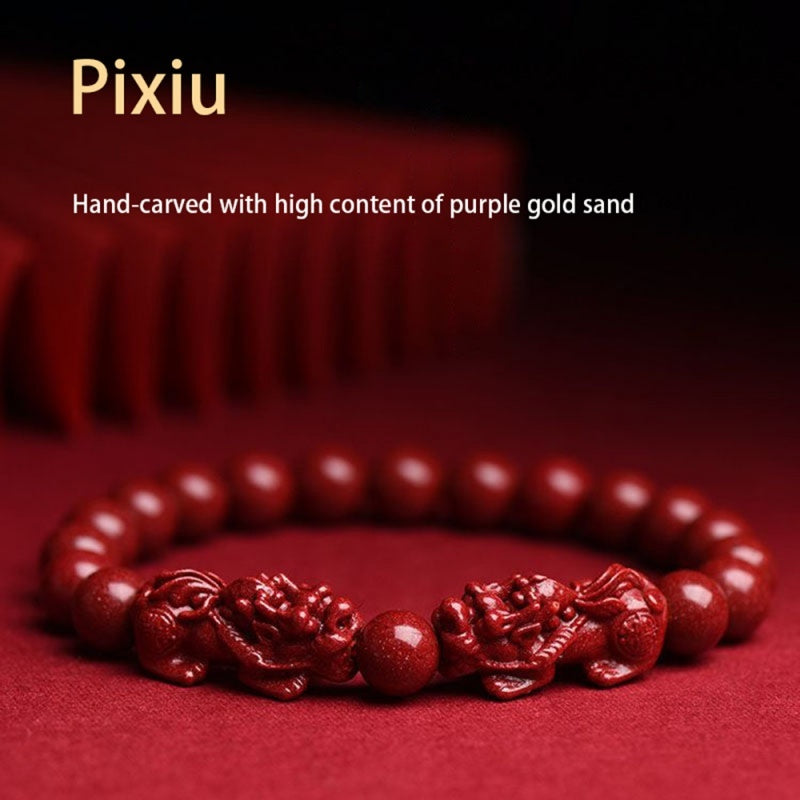 Serenemyst Cinnabar Pixiu Fortune Protection Bracelet