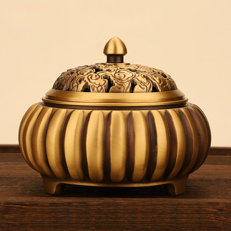 Serenemyst Pure Copper Double Koi Fish Meditation Healing Incense Burner