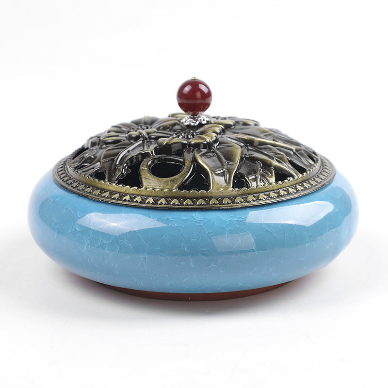 Serenemyst Handmade Dehua Ceramic Healing Harmony Incense Burner