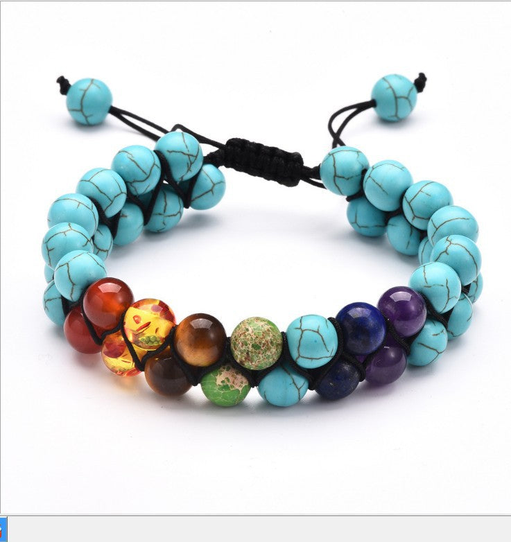 Serenemyst Selected Colorful Gemstone Combination Energy Bracelet