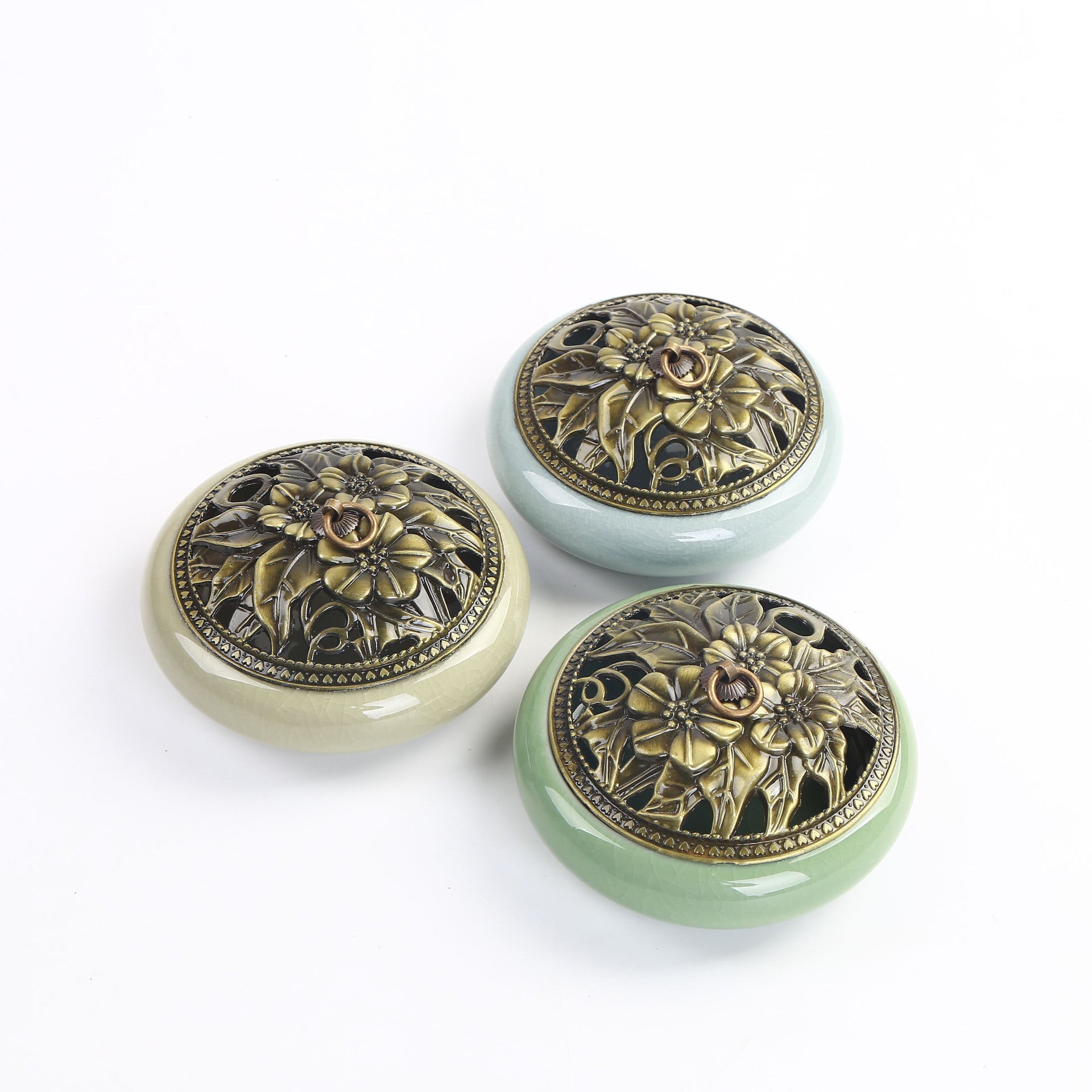 Serenemyst Handmade Dehua Ceramic Healing Harmony Incense Burner