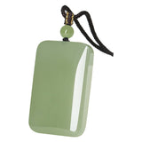 Serenemyst Handmade Hetian Jade Plain Healing Pendant Necklace