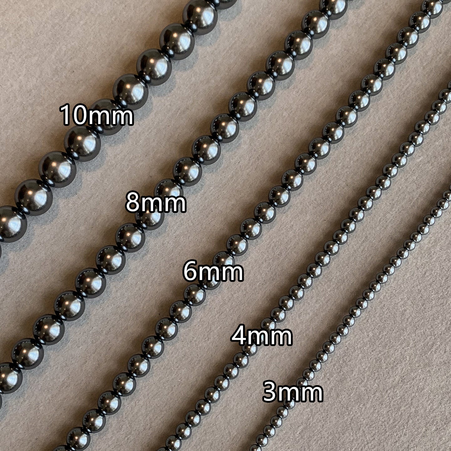 Serenemyst Natural Round Black Pearl Purity Calm Necklace