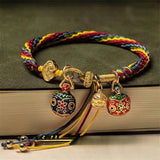 Serenemyst Festival Five-Color String Gold-Swallowing Beast Wealth Bracelet