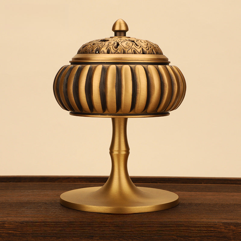 Serenemyst Pure Copper Double Koi Fish Meditation Healing Incense Burner