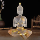 Serenemyst Handmade Resin Buddha Statue Protection Decoration