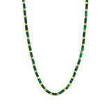 Serenemyst Natural Malachite Copper Gold-Plated Protection Health Necklace