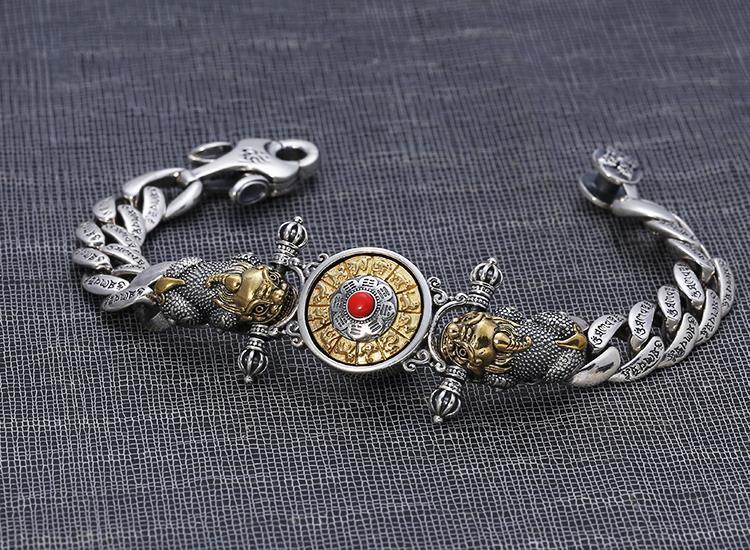 Serenemyst  925 Silver Retro Vajra Pixiu Bracelet