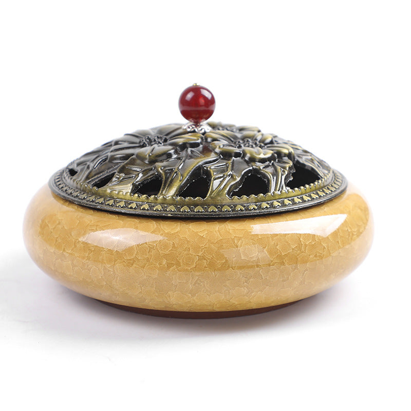 Serenemyst Handmade Dehua Ceramic Healing Harmony Incense Burner