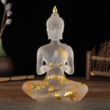 Serenemyst Handmade Resin Buddha Statue Protection Decoration