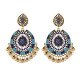 Serenemyst Retro Alloy Bead Wealth Attraction Women Earrings