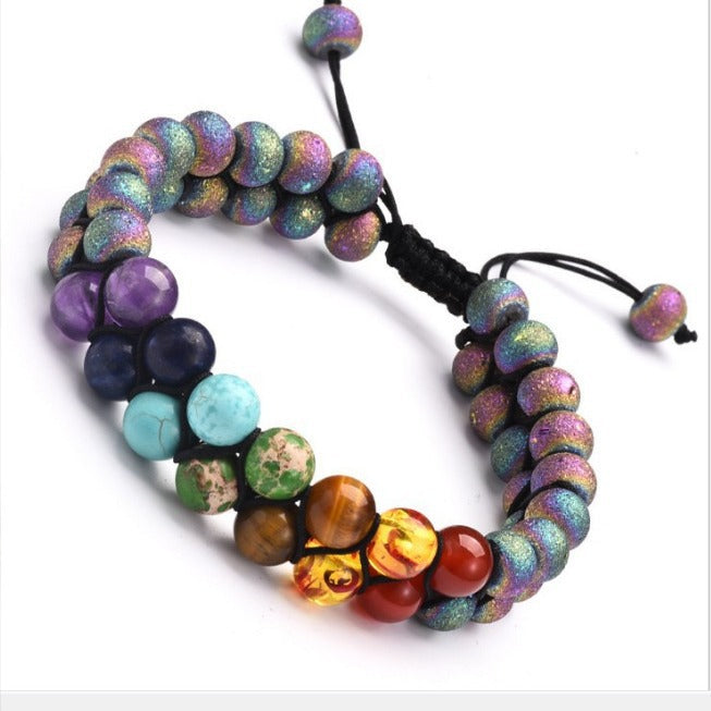 Serenemyst Selected Colorful Gemstone Combination Energy Bracelet