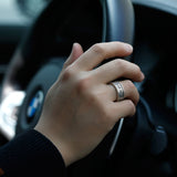 Serenemyst Taoist Nine-Word Mantra Protection Men's Ring