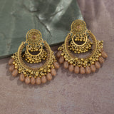 Serenemyst Retro Alloy Wealth Earrings With Hollow Bell Tassel