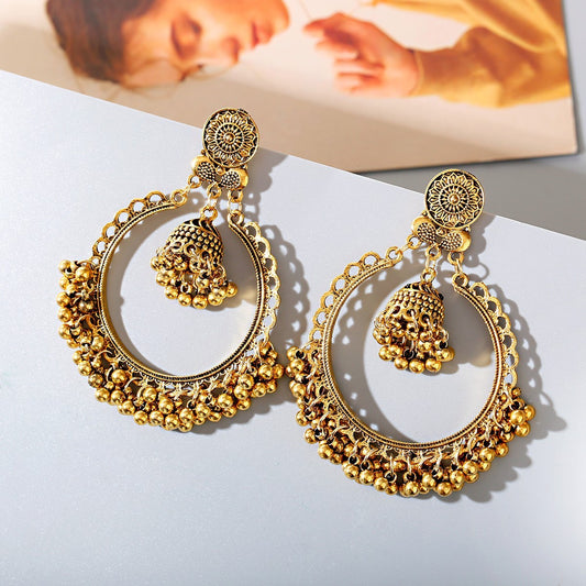 Serenemyst Handmade Bohemian Retro Ethnic Style Wealth Earrings