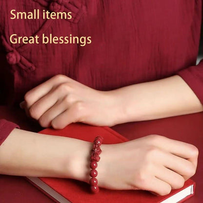 Serenemyst Cinnabar Pixiu Fortune Protection Bracelet