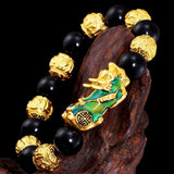 Serenemyst Sand Gold Color-Changing Pixiu Wealth Bracelet