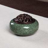 Serenemyst Handmade Longquan Celadon Healing Harmony Incense Burner