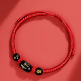 Serenemyst Red String Chinese Zodiac Peace Bead Protection Bracelet