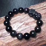 Serenemyst Natural Rainbow Eye Obsidian Pixiu Bracelet