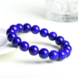 Serenemyst Natural Grade 5A Lapis Lazuli Bead Serenity Bracelet