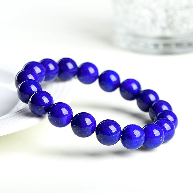 Serenemyst Natural Grade 5A Lapis Lazuli Bead Serenity Bracelet
