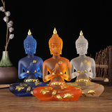 Serenemyst Handmade Resin Buddha Statue Protection Decoration