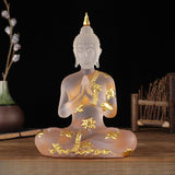 Serenemyst Handmade Resin Buddha Statue Protection Decoration