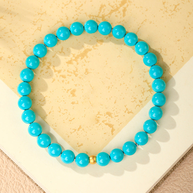 Serenemyst Natural Turquoise Red Agate Amber Healing Purity Bracelet