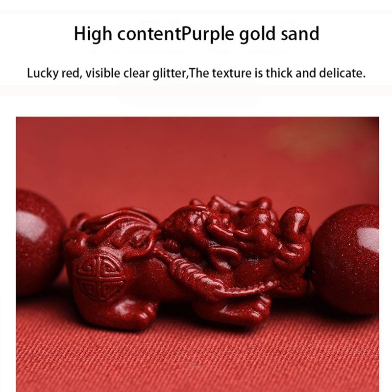 Serenemyst Cinnabar Pixiu Fortune Protection Bracelet