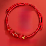 Serenemyst Red String Chinese Zodiac Peace Bead Protection Bracelet