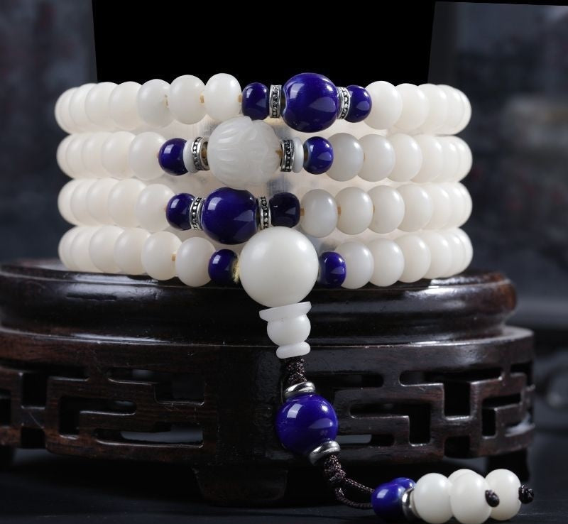 Serenemyst 108 Bodhi Seed Beads Harmony Mala Necklace Bracelet