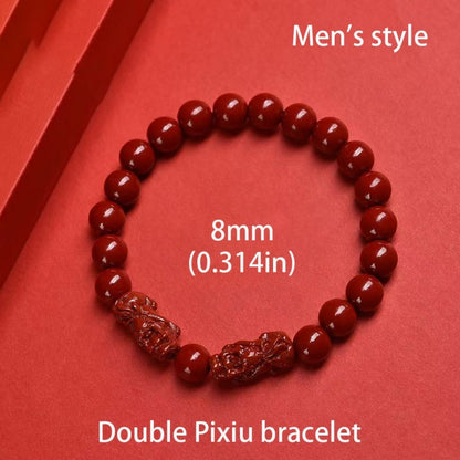 Serenemyst Cinnabar Pixiu Fortune Protection Bracelet